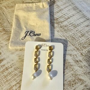 J.Crew Freshwater Pearl Drop Earrings